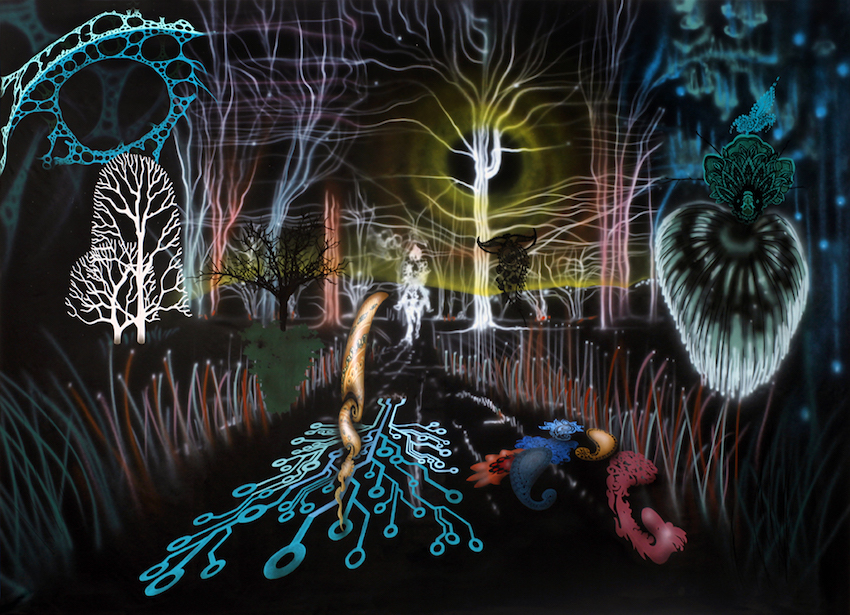 'Strange Attractor (At The End Of Time)' - akryl på lærred 195x270cm, 2013